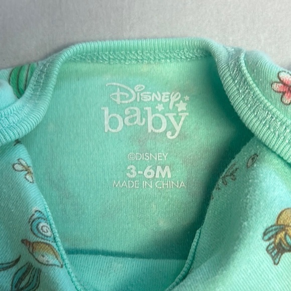 Disney Green Bodysuit with little mermaid Theme - Picture 2 of 3